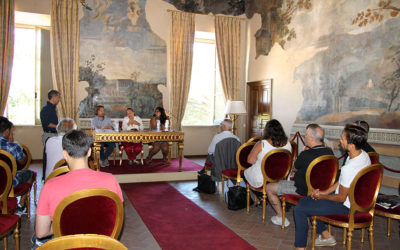 Press conference at Palazzo Caetani